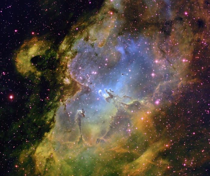 Clic en la imagen para verla más grande La Nebulosa del Águila vista desde Kitt Peak