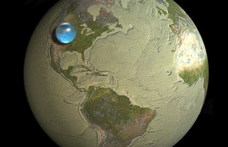 Click en la imagen para verla más grande Todo el Agua en el Planeta Tierra
