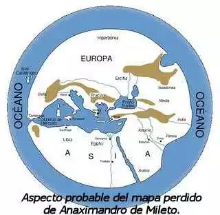 Mapa de Anaximandro Mapa de Anaximandro