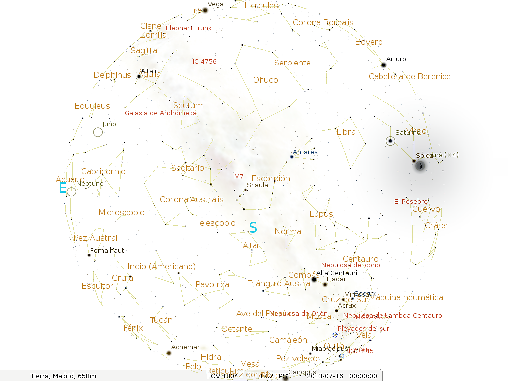 Las efemérides astronómicas para el mes de julio en el hemisferio norte Las efemérides astronómicas para el mes de julio en el hemisferio norte