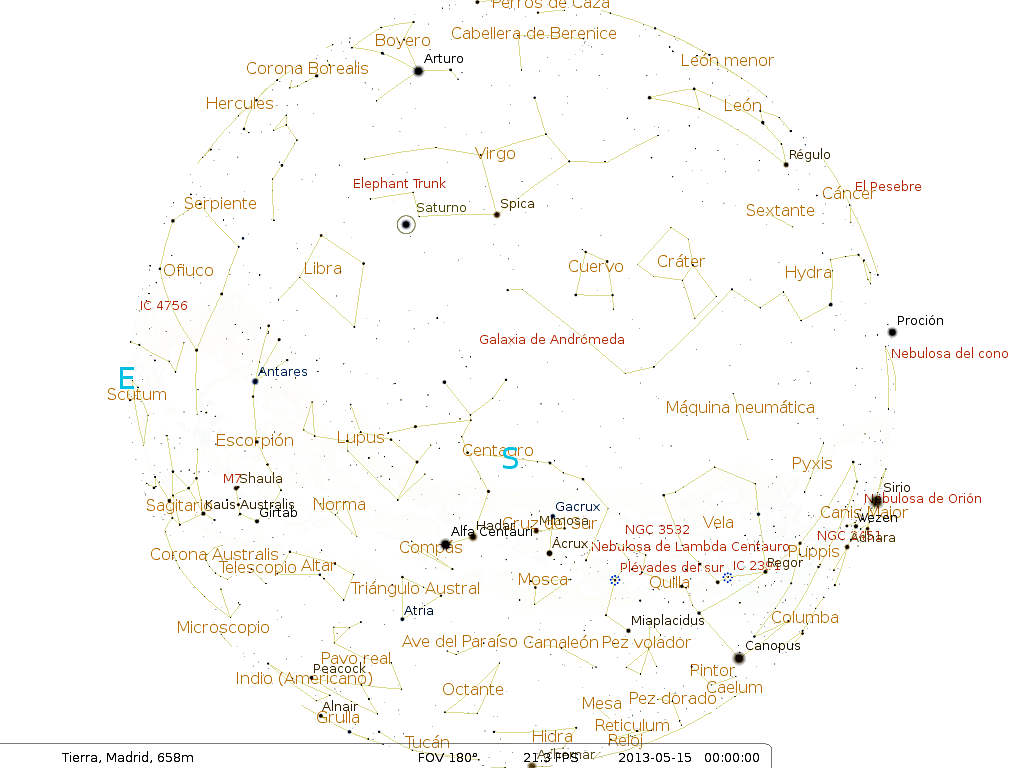 Las efemérides astronómicas para el mes de mayo en el hemisferio norte Las efemérides astronómicas para el mes de mayo en el hemisferio norte