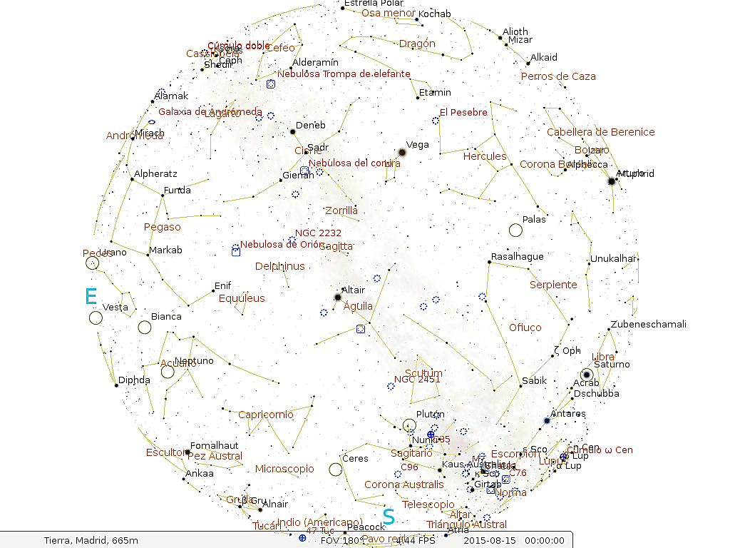 Las efemérides astronómicas para el mes de agosto en el hemisferio norte Las efemérides astronómicas para el mes de agosto en el hemisferio norte