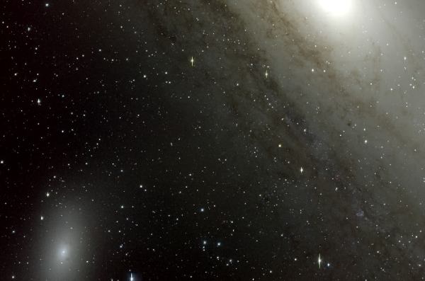 Galaxia Espiral M110 junto a Messier 31, la galaxia de Andrómeda M109