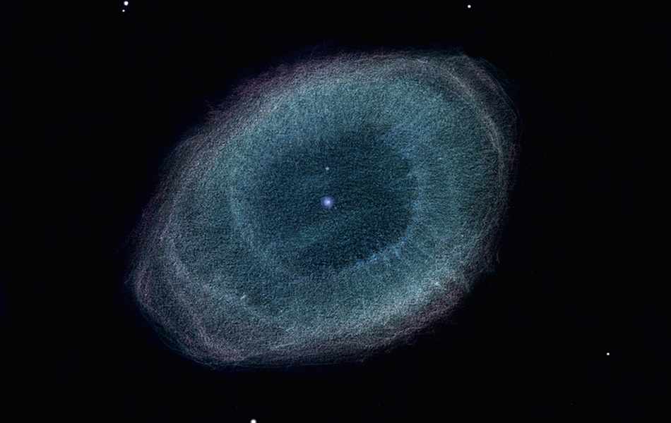 La Nebulosa del Anillo Dibujada La Nebulosa del Anillo Dibujada