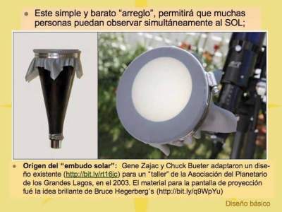 La construcción de un embudo solar