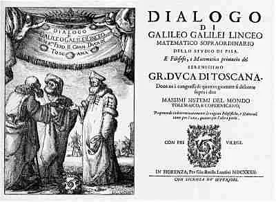 Portada de su libro Diálogo sobre los dos sistemas del mundo Portada de su libro Diálogo sobre los dos sistemas del mundo