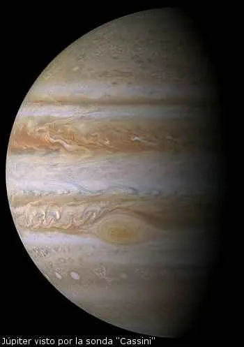 Júpiter visto desde la sonda Cassini Júpiter