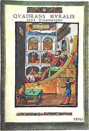 Portada de un libro de Tycho Brahe