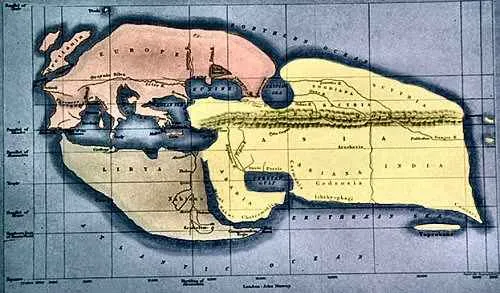 Mapa de Eratóstenes de Cirene Mapa de Eratóstenes de Cirene