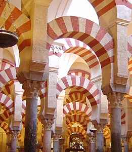 Detalle del interior de la Mezquita de Córdoba Mezquita de Córdoba