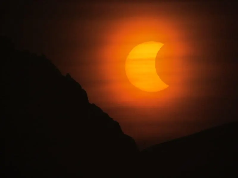 Eclipse Solar sobre la Antártida