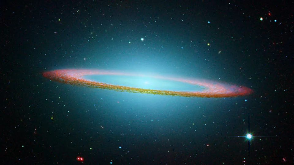 La Galaxia del Sombrero en Infrarrojo