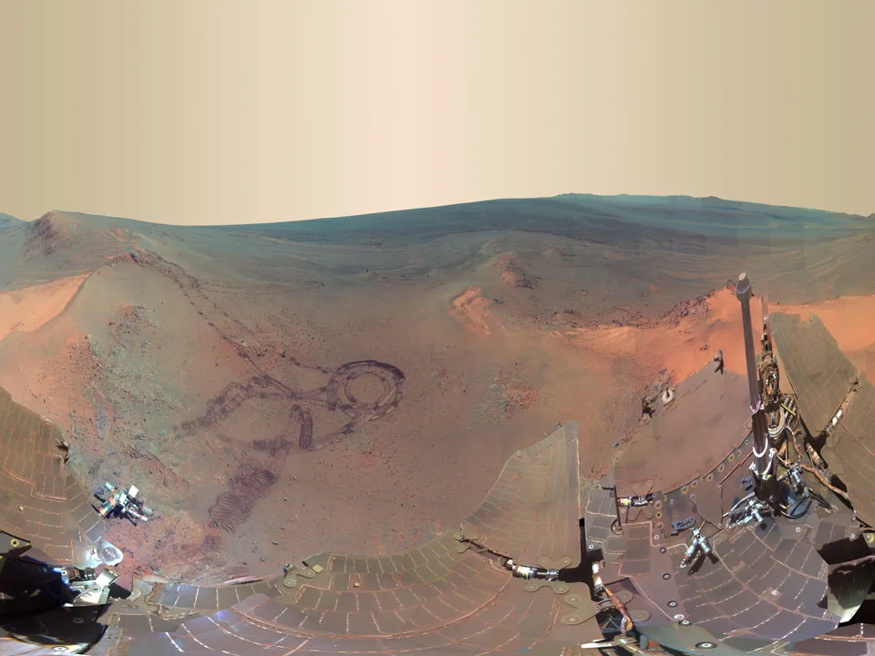 Panorámica de Greely en Marte