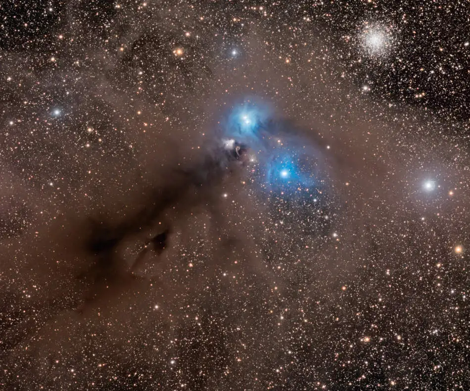 Estrellas y Polvo a través de Corona Australis