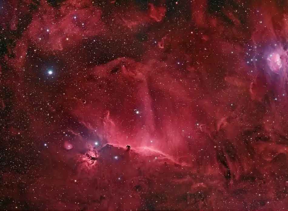 Mechones alrededor de la Nebulosa Cabeza de Caballo