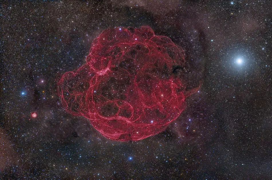 Simeis 147, un Remanente de Supernova