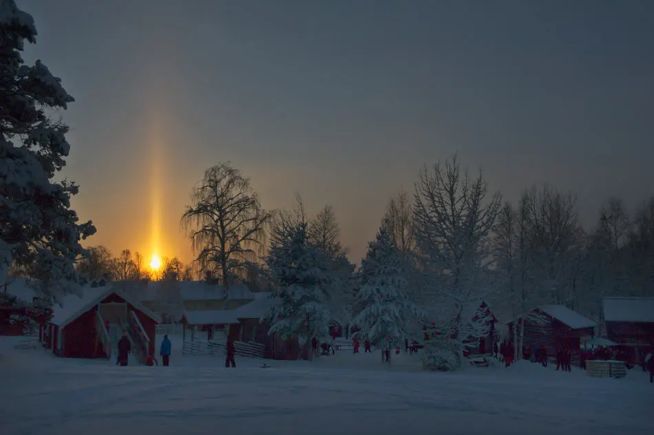 Un Pilar Solar sobre Suecia