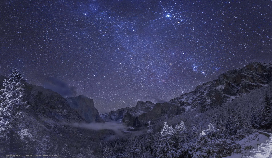 25 de diciembre de 2012: Noche Invernal en Yosemite Noche Invernal en Yosemite