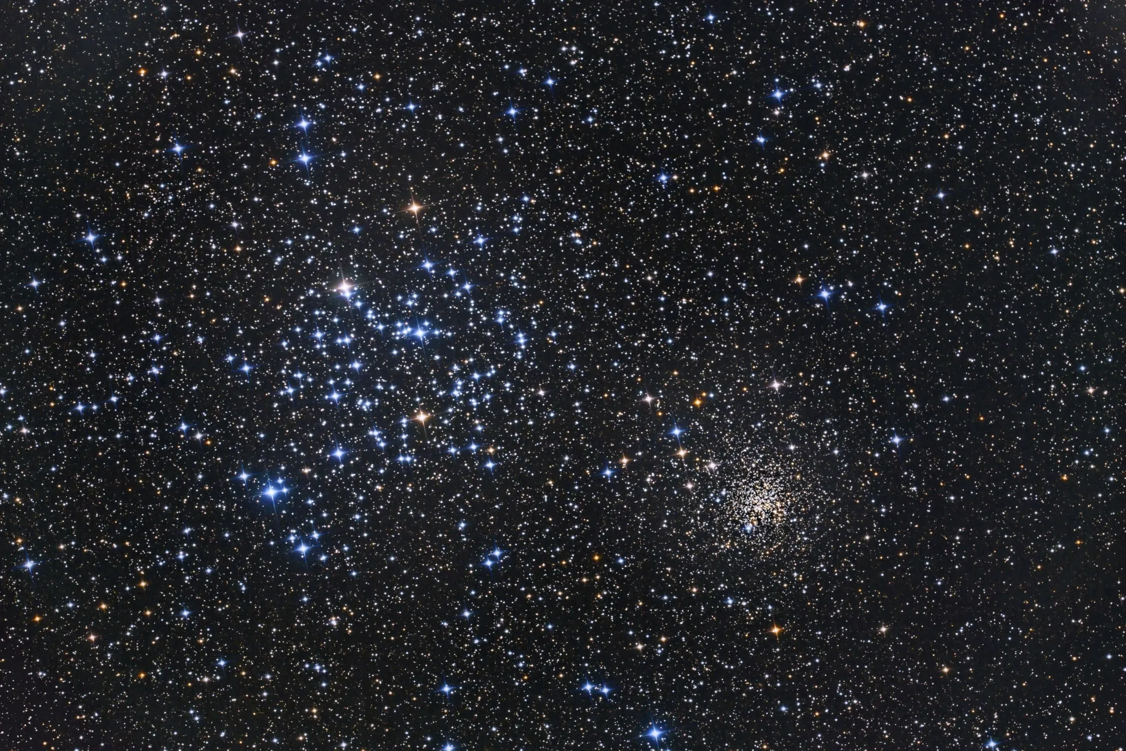 Los Cúmulos Abiertos M35 y NGC 2158