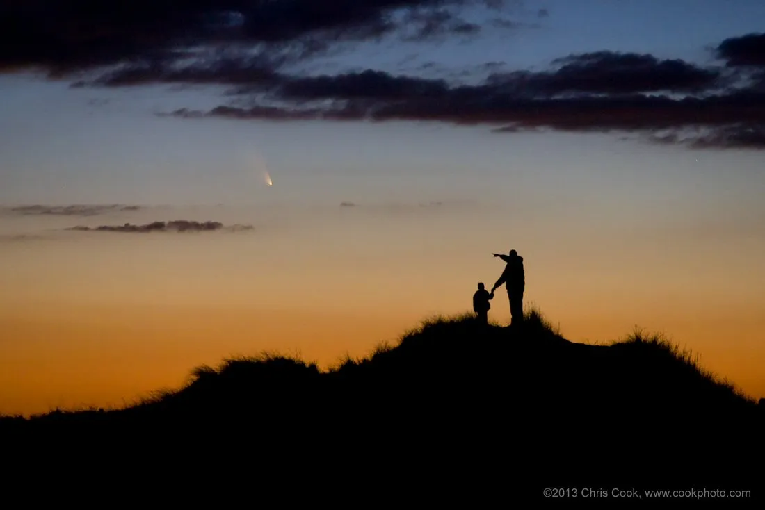 El Cometa PanSTARRS justo después del Atardecer