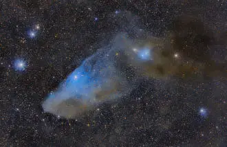 IC 4592, La Nebulosa de Reflexión de la Cabeza de Caballo Azul
