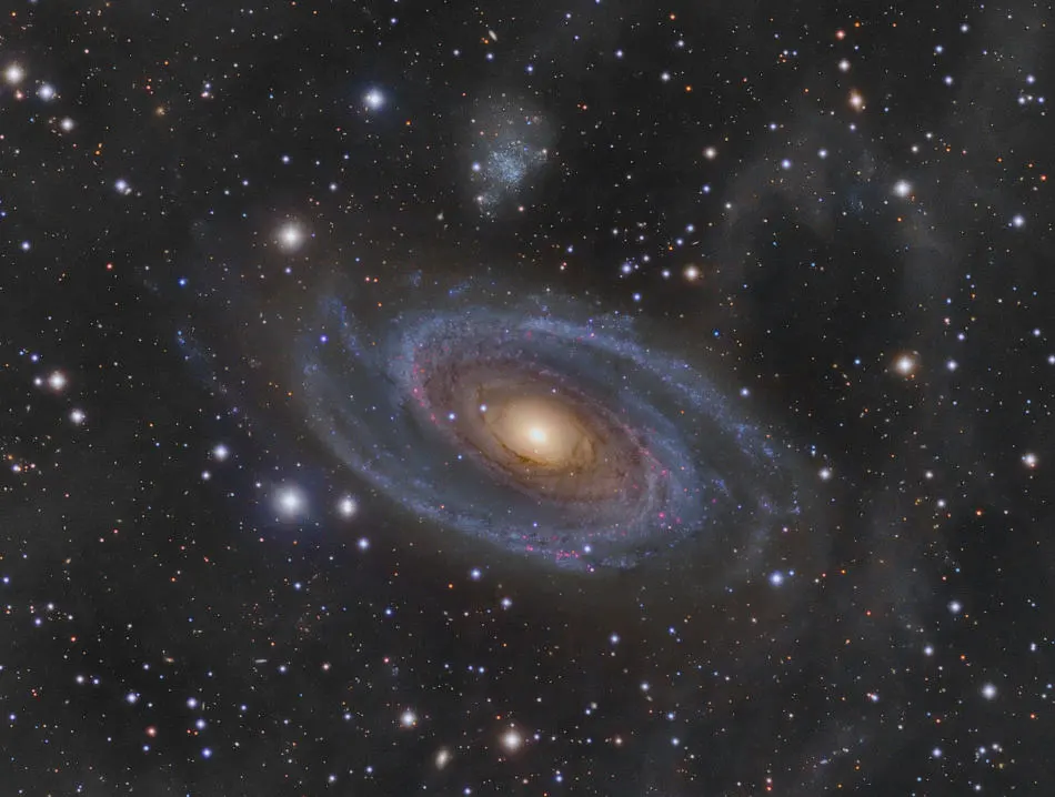 La Gran Galaxia Espiral M81 y el Bucle de Arp