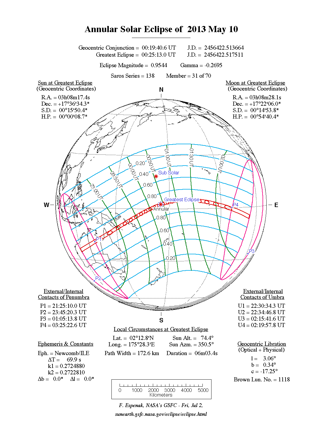 Mapa del Eclipse
