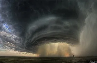 Una Nube Supercelda sobre Montana