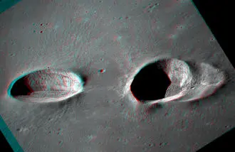 Los Cráteres Messier en 3D