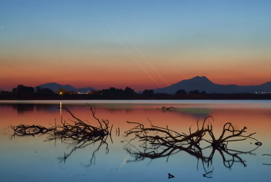 13 de junio de 2013: Puesta de Sol con cuatro Planetas