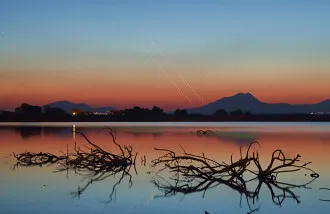 Puesta de Sol con cuatro Planetas