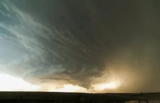 Una Tormenta Supercelda sobre Texas