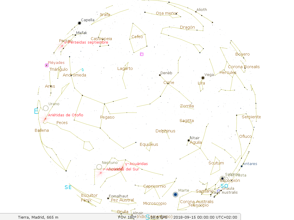 Las efemérides astronómicas para el mes de septiembre en el hemisferio norte Las efemérides astronómicas para el mes de septiembre en el hemisferio norte