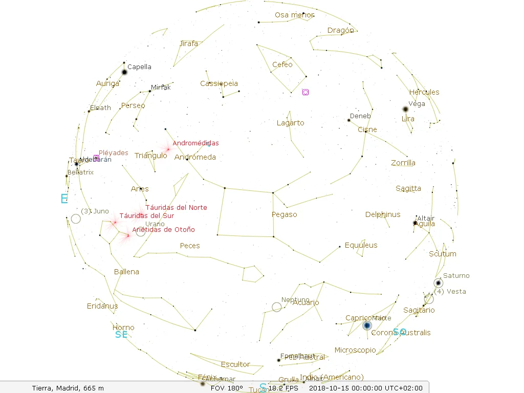 Las efemérides astronómicas para el mes de octubre en el hemisferio norte Las efemérides astronómicas para el mes de octubre en el hemisferio norte