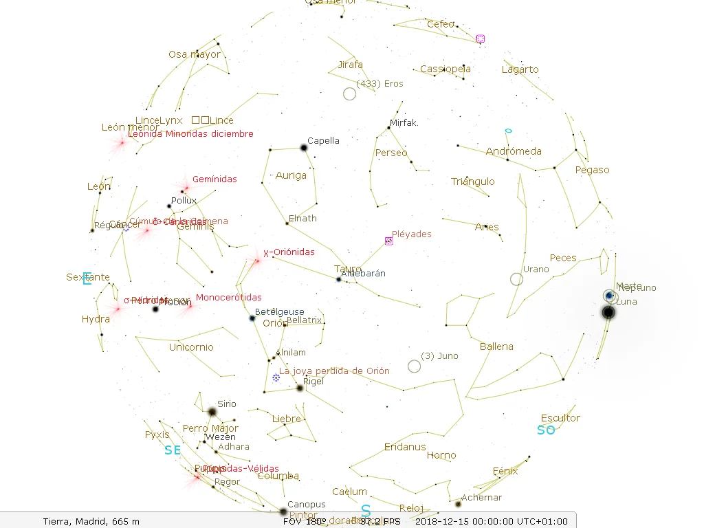 Las efemérides astronómicas para el mes de diciembre en el hemisferio norte Las efemérides astronómicas para el mes de diciembre en el hemisferio norte