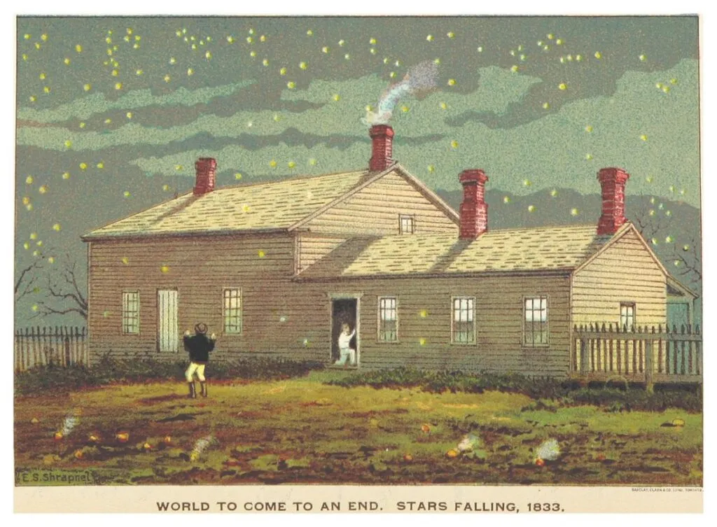 Lluvia de meteoros en 1833